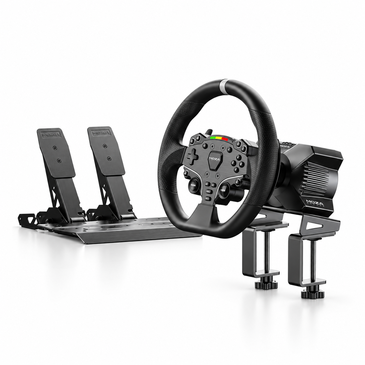 Volante, base y pedales para simracing