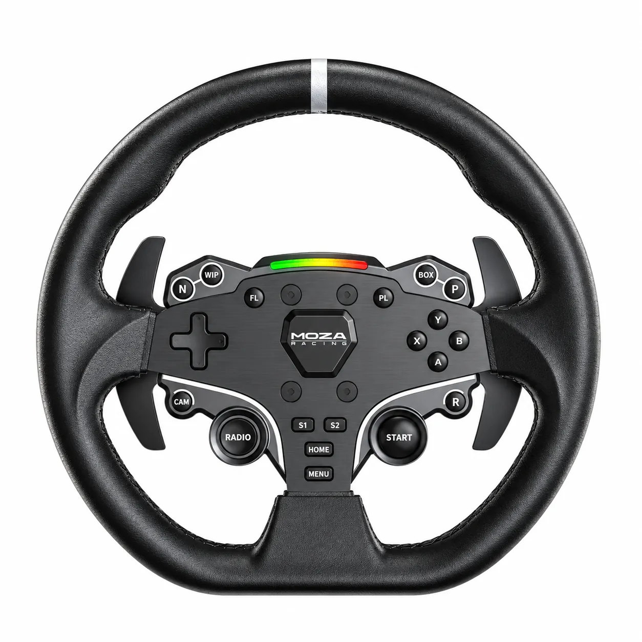 Volante MOZA R3 de 280 milímetros con botones y luces RGB